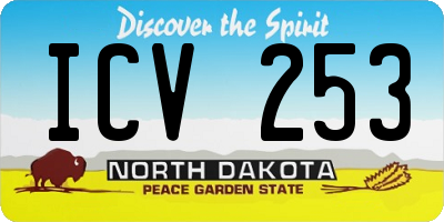 ND license plate ICV253