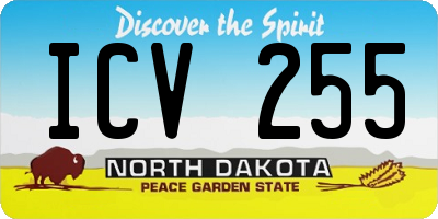 ND license plate ICV255