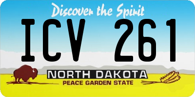 ND license plate ICV261