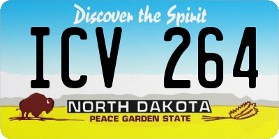 ND license plate ICV264