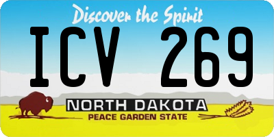 ND license plate ICV269