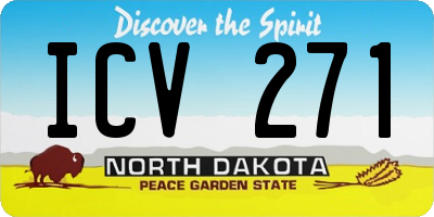 ND license plate ICV271