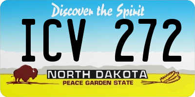ND license plate ICV272