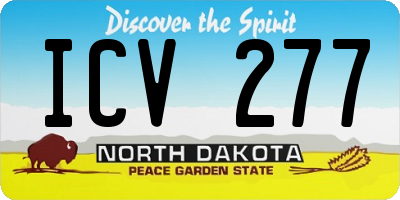 ND license plate ICV277