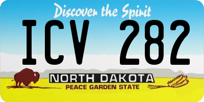 ND license plate ICV282