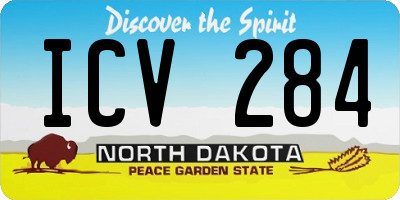 ND license plate ICV284