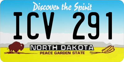 ND license plate ICV291