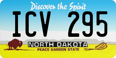 ND license plate ICV295
