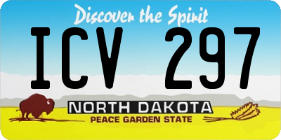 ND license plate ICV297