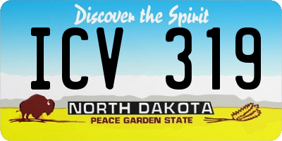 ND license plate ICV319