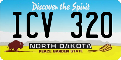 ND license plate ICV320