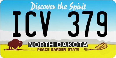 ND license plate ICV379