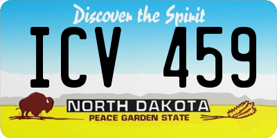 ND license plate ICV459