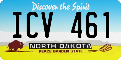 ND license plate ICV461