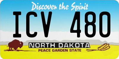 ND license plate ICV480