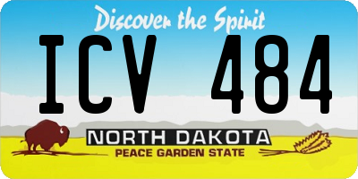 ND license plate ICV484