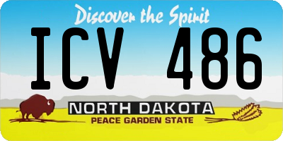ND license plate ICV486