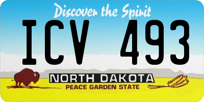 ND license plate ICV493