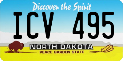 ND license plate ICV495