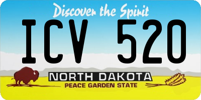 ND license plate ICV520