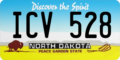 ND license plate ICV528