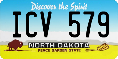 ND license plate ICV579