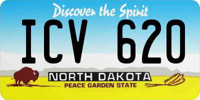 ND license plate ICV620