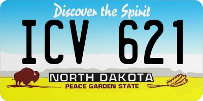 ND license plate ICV621