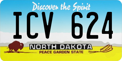 ND license plate ICV624