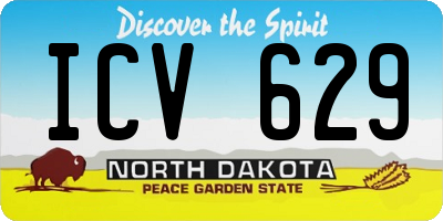 ND license plate ICV629