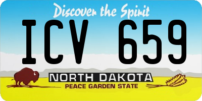 ND license plate ICV659