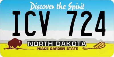 ND license plate ICV724