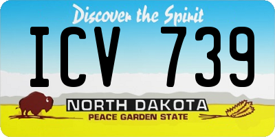 ND license plate ICV739