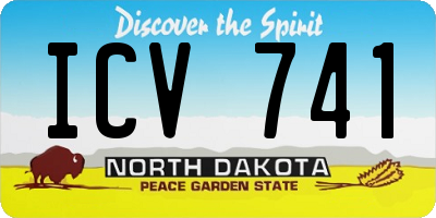 ND license plate ICV741