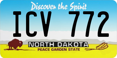 ND license plate ICV772