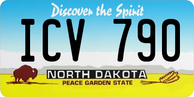 ND license plate ICV790