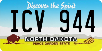 ND license plate ICV944