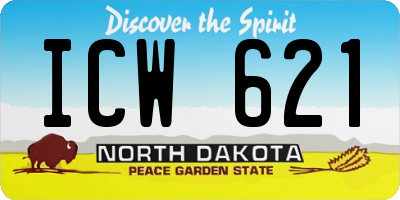 ND license plate ICW621