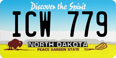 ND license plate ICW779