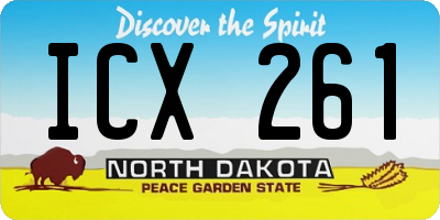 ND license plate ICX261