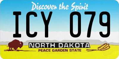 ND license plate ICY079