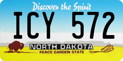 ND license plate ICY572