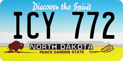 ND license plate ICY772