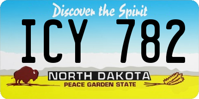 ND license plate ICY782