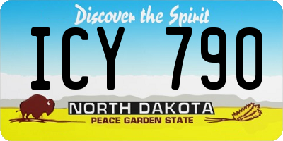 ND license plate ICY790