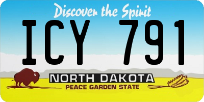 ND license plate ICY791