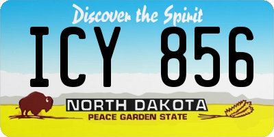 ND license plate ICY856