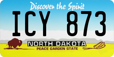 ND license plate ICY873