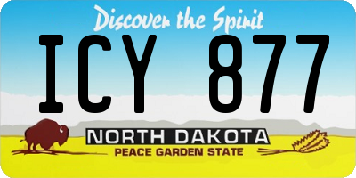 ND license plate ICY877
