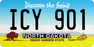 ND license plate ICY901